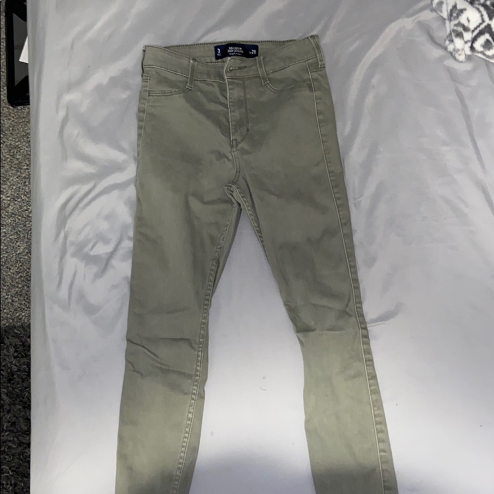 Hollister jean jeggings (Army Green)